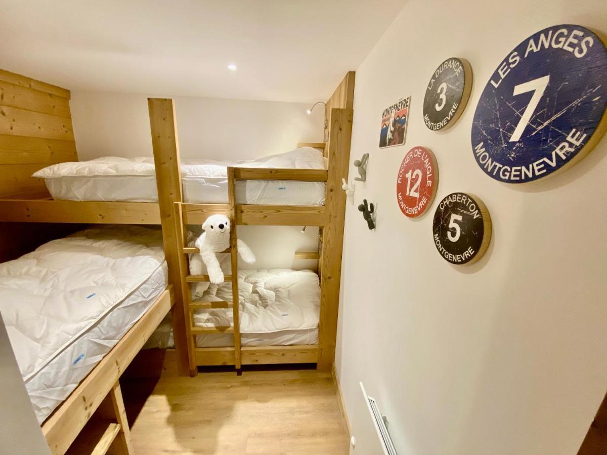 Le Janus, Pied Des Pistes, 2 Garages, Terrasse Avec Sauna Montgenèvre Eksteriør billede