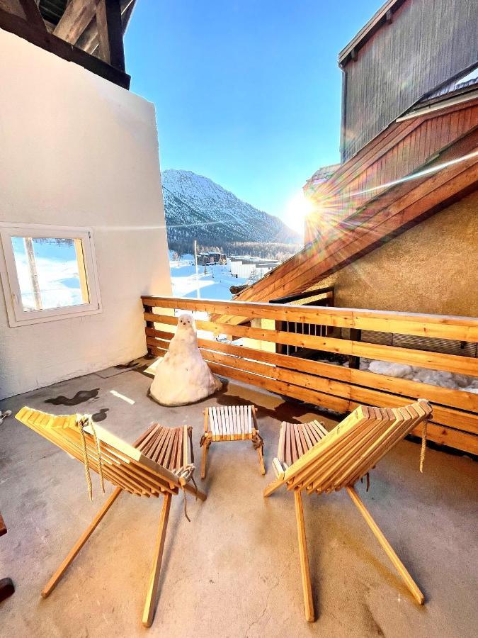 Le Janus, Pied Des Pistes, 2 Garages, Terrasse Avec Sauna Montgenèvre Eksteriør billede