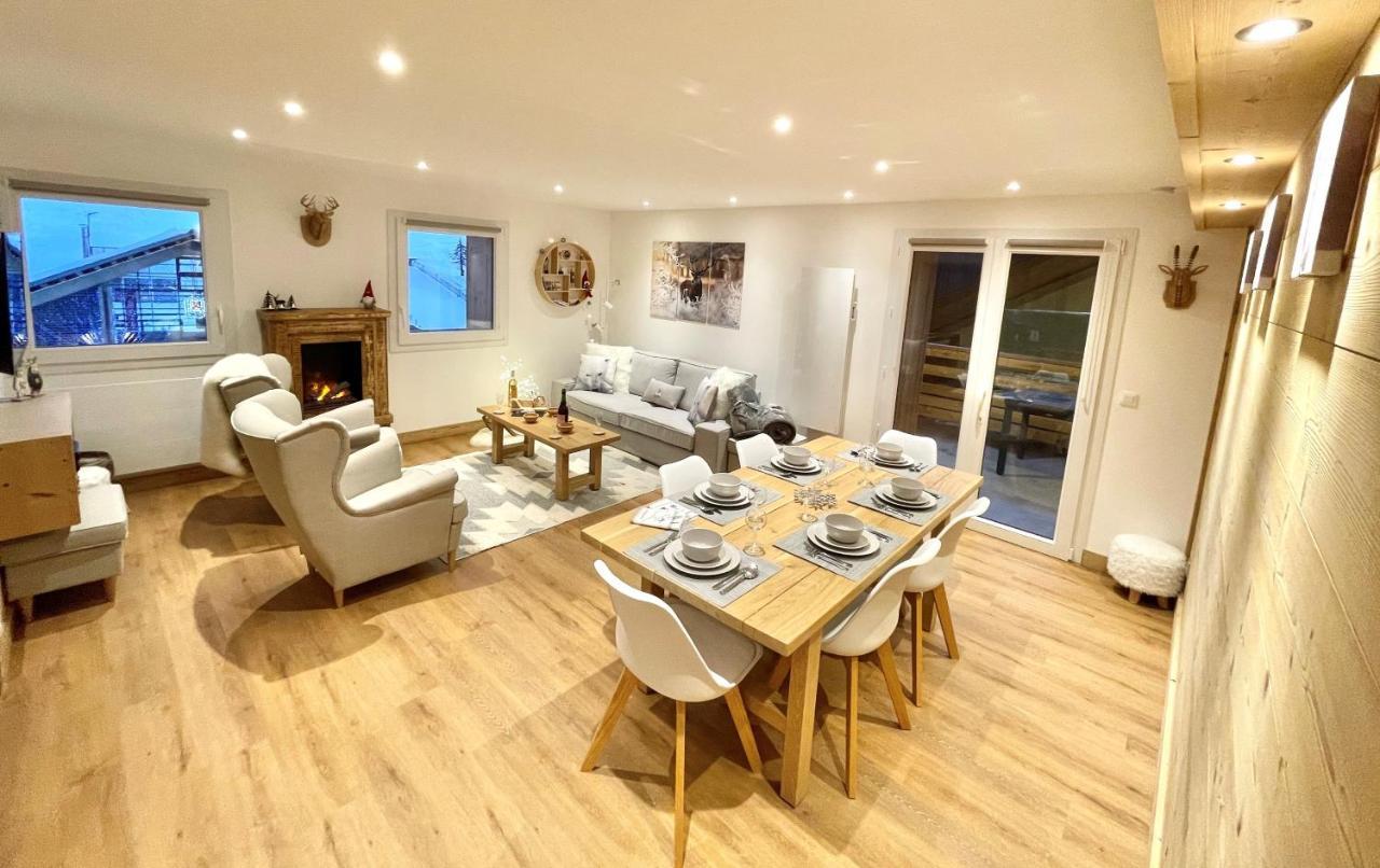 Le Janus, Pied Des Pistes, 2 Garages, Terrasse Avec Sauna Montgenèvre Eksteriør billede